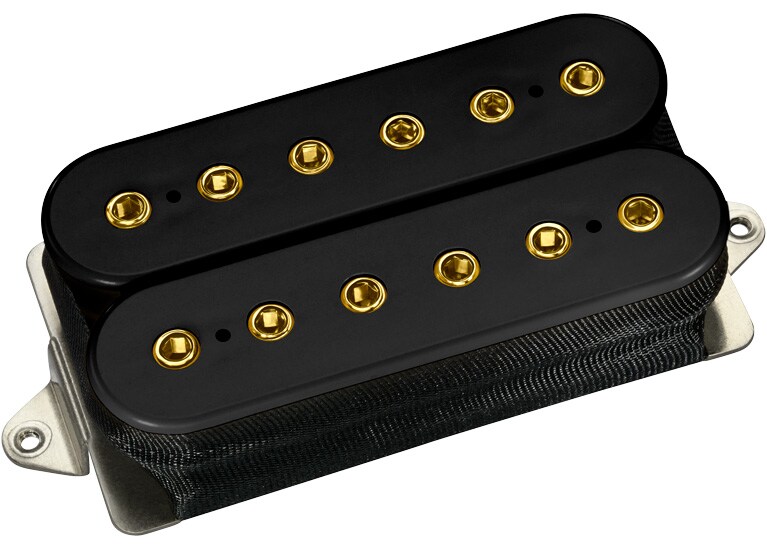 DIMARZIO/DP285 Igno Bridge F-Spaced Black/Gold Pole pieces