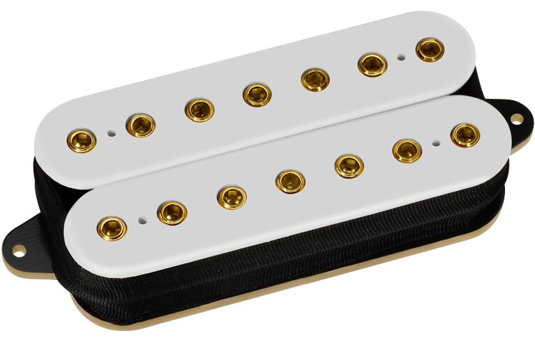 DIMARZIO/DP713 TITAN 7 Neck White+Gold