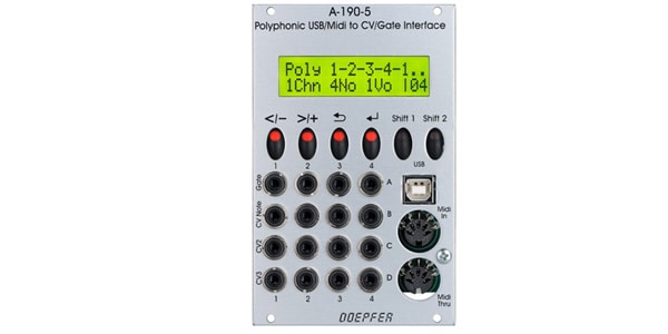 DOEPFER ( ドイプファー )  / A-190-5 USB MIDI Polyphonic CV / Gate Interface