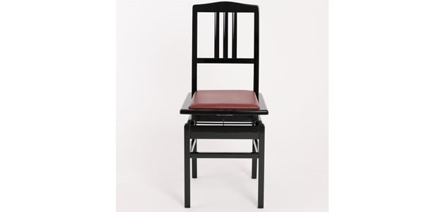 DOLCE / Piano chair glossy black body/wine seat