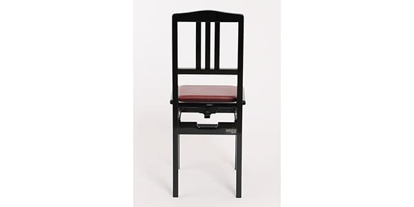 DOLCE / Piano chair glossy black body/wine seat画像5