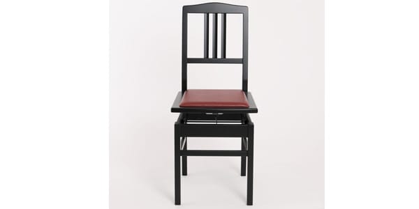 DOLCE / Piano chair matte black/wine seat