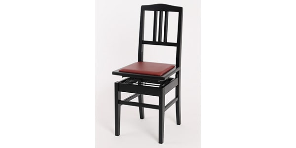 DOLCE / Piano chair matte black/wine seat画像2