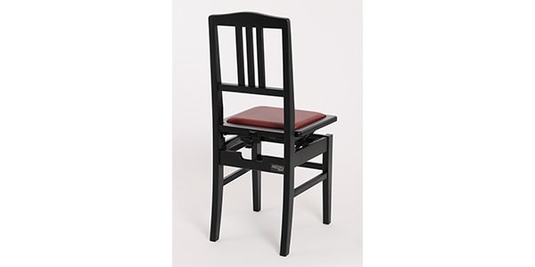 DOLCE / Piano chair matte black/wine seat画像4