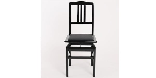 DOLCE / Piano chair glossy black body/black seat