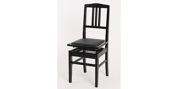 DOLCE / Piano chair matte black body/seat black画像2