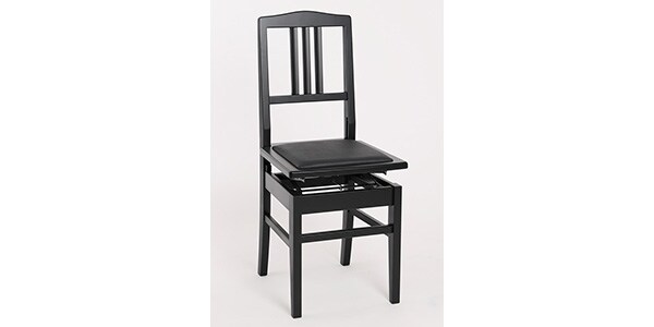 DOLCE / Piano chair matte black body/seat black画像3