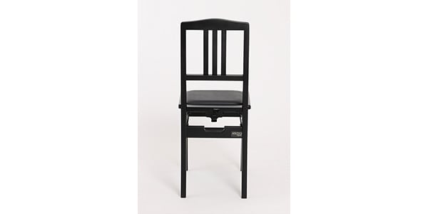 DOLCE / Piano chair matte black body/seat black画像5