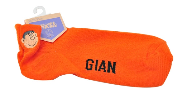 ドラえもん / Heel embroidery sneaker socks 23-25cm Gian