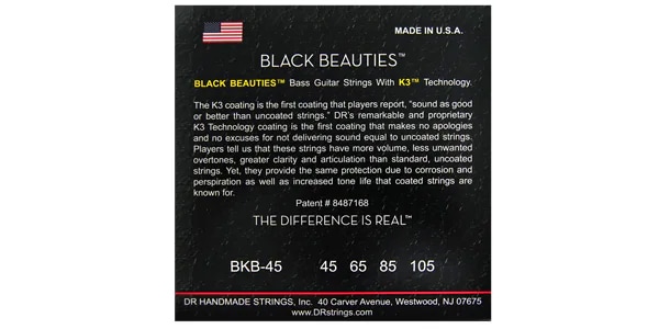 DR / BKB-45 BLACK BEAUTIES BLACK Colored Medium 45-105 2セット 画像2