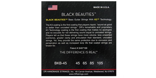DR ( ディーアール )  / BKB-45 BLACK BEAUTIES BLACK Colored Medium 45-105画像2