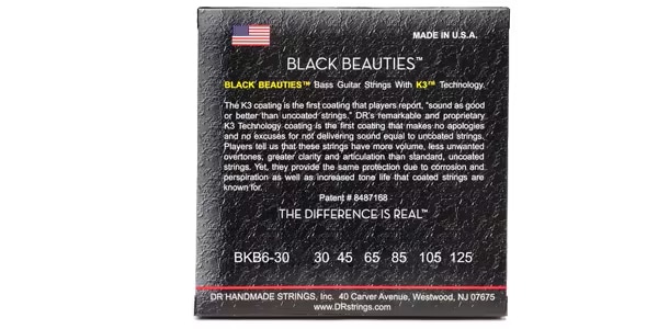 DR / BKB6-30 BLACK BEAUTIES BLACK Colored Medium 30-125 2セット 画像2