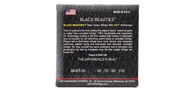 DR / BKBT-50 BLACK BEAUTIES BLACK Colored Heavy 50-110 Tapered画像3