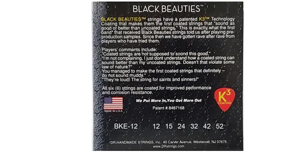 DR / BKE-12 BLACK BEAUTIES Extra Heavy 2セット 画像2