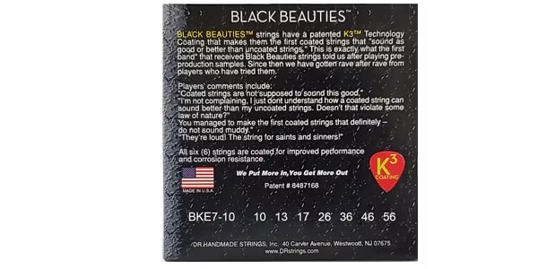 DR / BKE7-10 BLACK BEAUTIES Medium 7-String 2セット 画像2