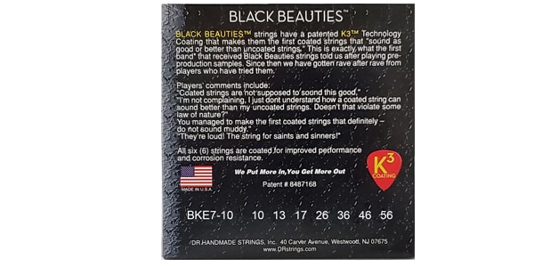 DR / BKE7-10 BLACK BEAUTIES Medium 7-String画像2
