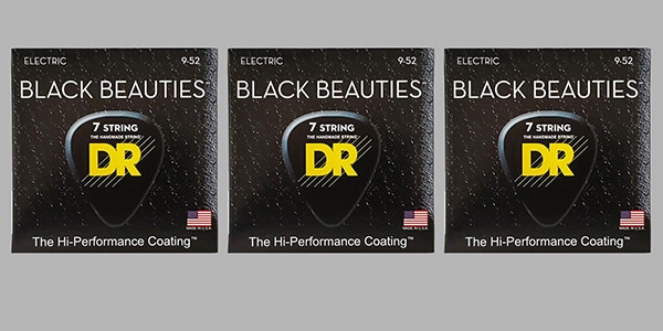 DR ( ディーアール )  / BKE7-9 BLACK BEAUTIES Light 7-String 3セット