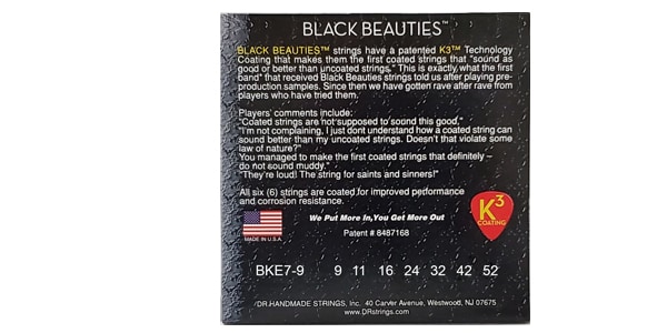 DR / BKE7-9 BLACK BEAUTIES Light 7-String画像2