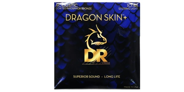 DR / DAP-10/12 DRAGON SKIN+ Phosphor Bronze Ex Light 10-48 12弦