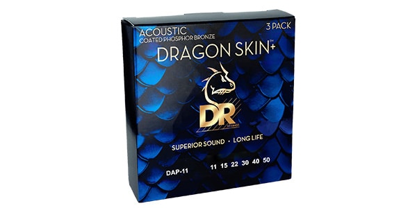 DR ( ディーアール ) / DAP-11 3pack DRAGON SKIN+ Phosphor Bronze Custom Light 11-50画像3