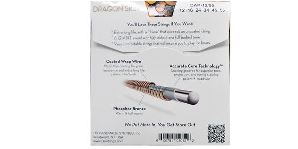 DR / DAP-12/56 DRAGON SKIN+ Phosphor Bronze Bluegrass 12-56画像2
