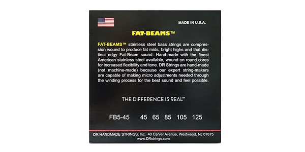 DR / FB5-45 FAT-BEAM Stainless 5-String 45-125 【2セット】画像2