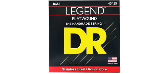 DR / FL5-45 LEGEND Polished Flatwound Stainless Medium 45-125
