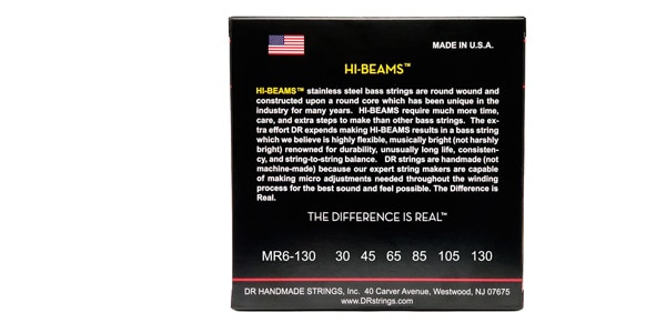 DR / MR6-130 HI-BEAM 6-String Medium 30-130画像3