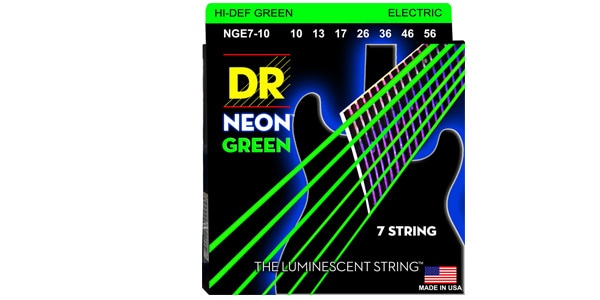 DR / NGE7-10 NEON GREEN Medium 7-String