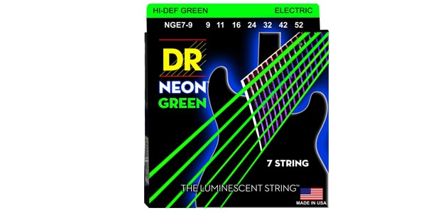 DR / NGE7-9 NEON GREEN Light 7-String
