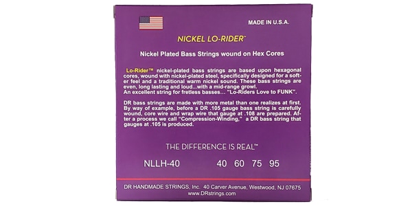 DR / NLLH-40 NICKEL LO-RIDER Extra Light 40-95画像3