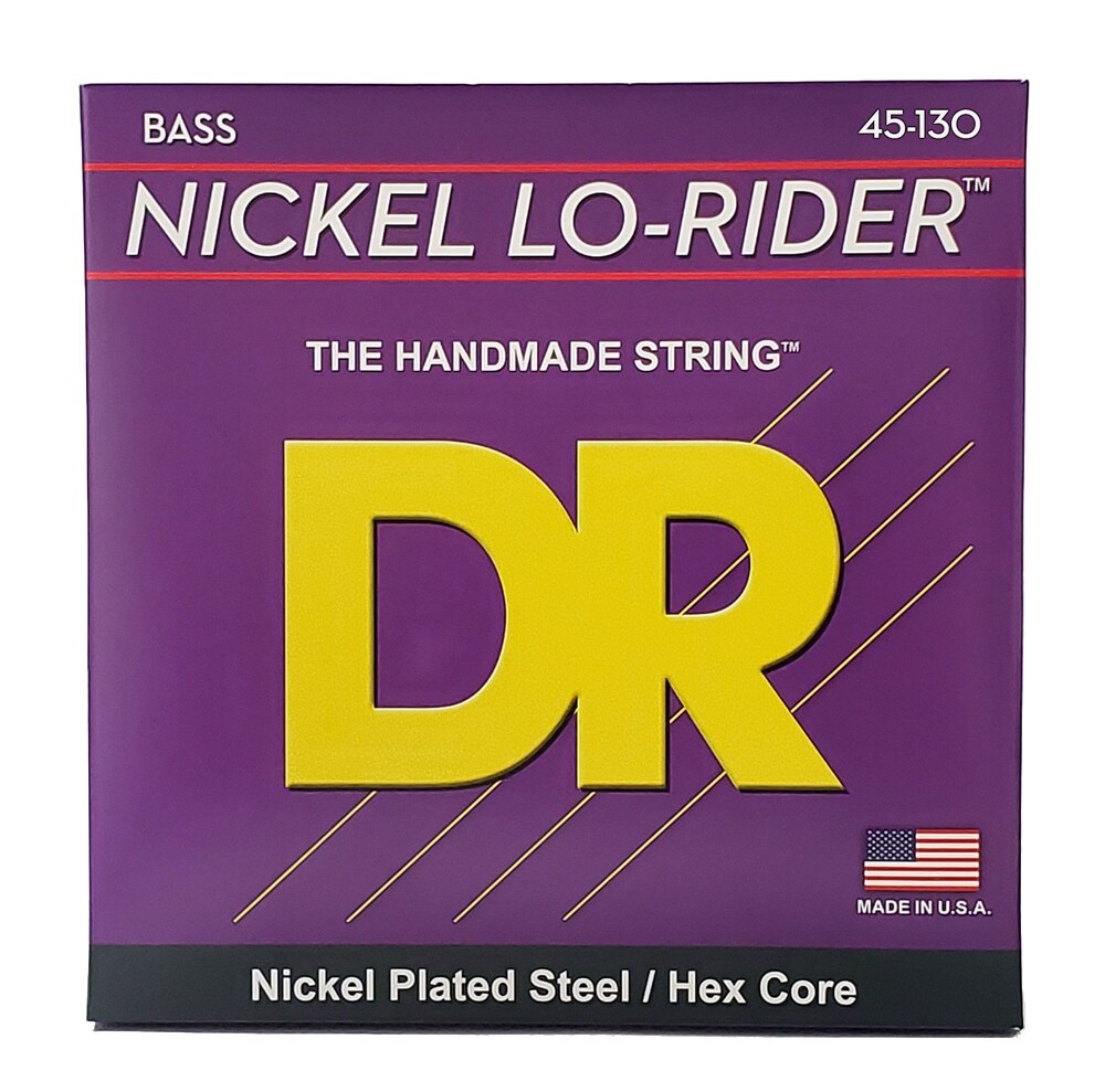 DR/NMH5-130 NICKEL LO-RIDER  5-String Medium Heavy 45-130