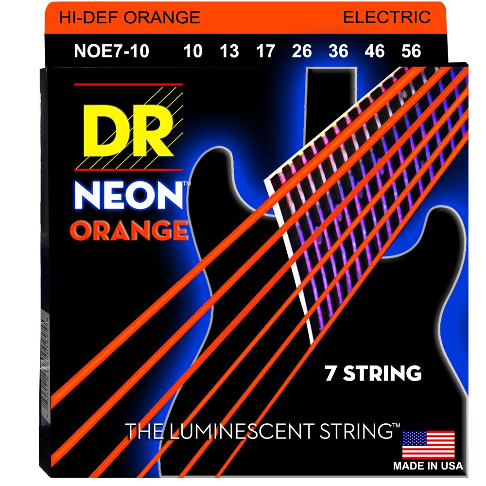 DR/NOE7-10 NEON ORANGE Medium 7-String