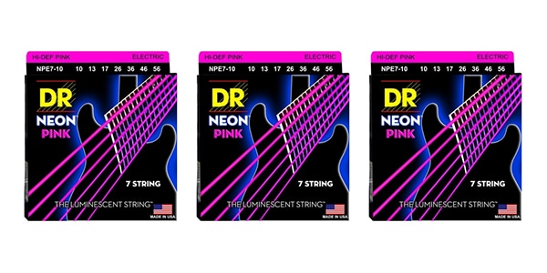 DR ( ディーアール )  / NPE7-10 NEON PINK Medium 7-String 3セット