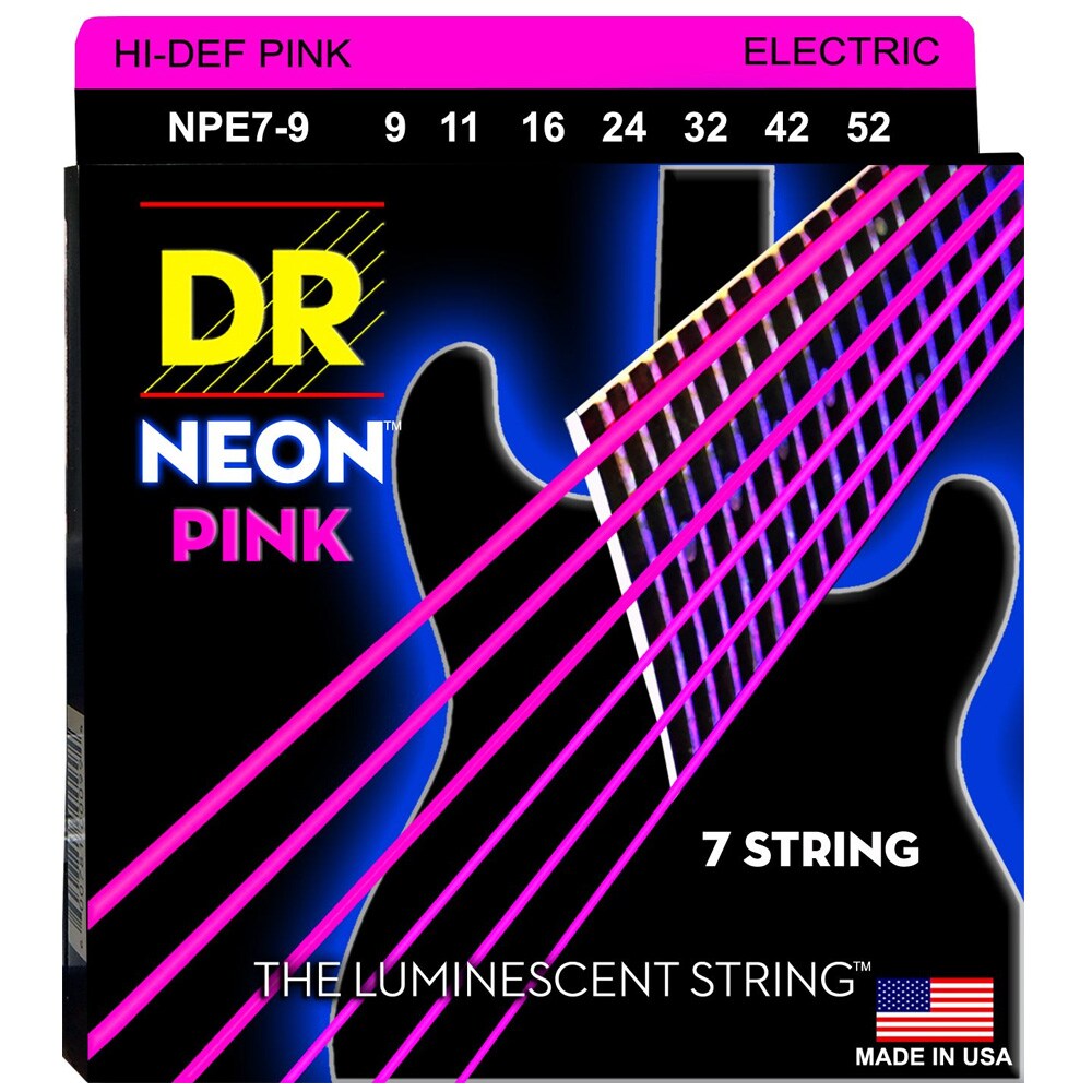 DR/NPE7-9 NEON PINK Light 7-String