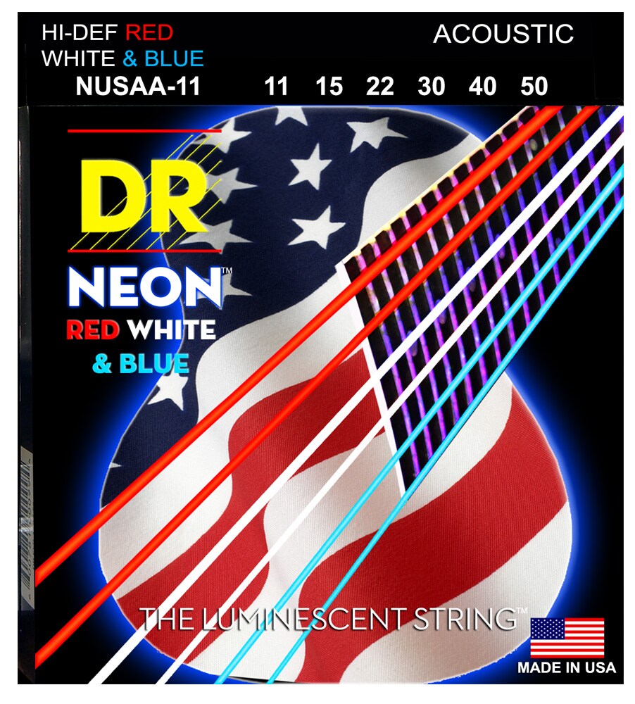 DR/NUSAA-11 NEON RED WHITE & BLUE Custom Light