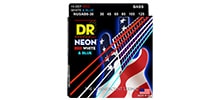 DR NUSAB6-30 HI-DEF NEON USA FLAG Colored 6-String Medium30-125