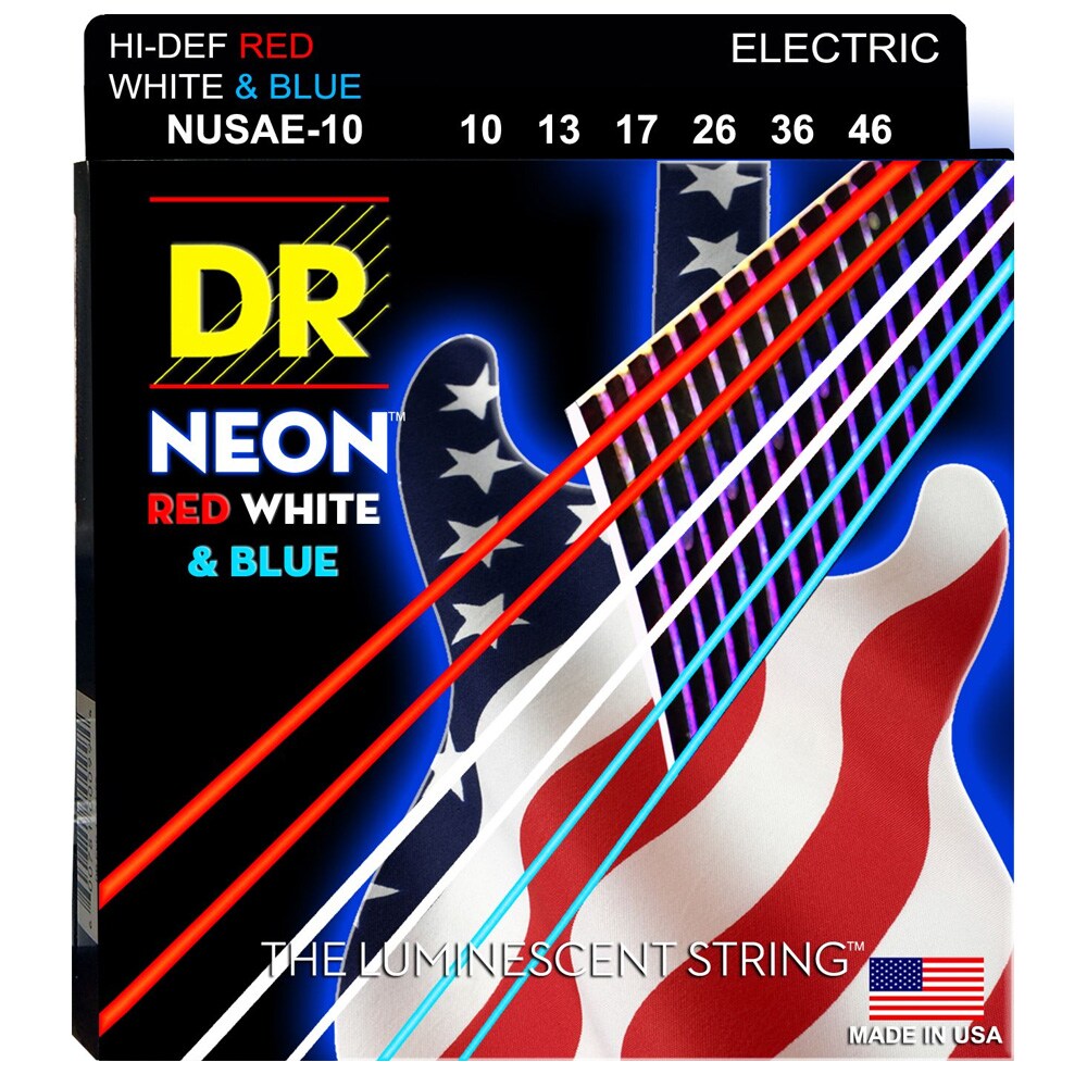 DR/NUSAE-10 NEON RED WHITE & BLUE Medium