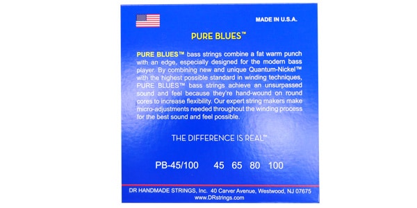 DR / PB-45/100 PURE BLUES Quantum Nickel Medium Light 45-100画像2
