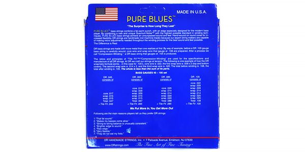 DR ( ディーアール )  / PB-45 PURE BLUES Quantum Nickel Medium 45-105 画像2