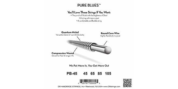 DR ( ディーアール ) / PB-45 PURE BLUES Quantum Nickel Medium 45-105画像4