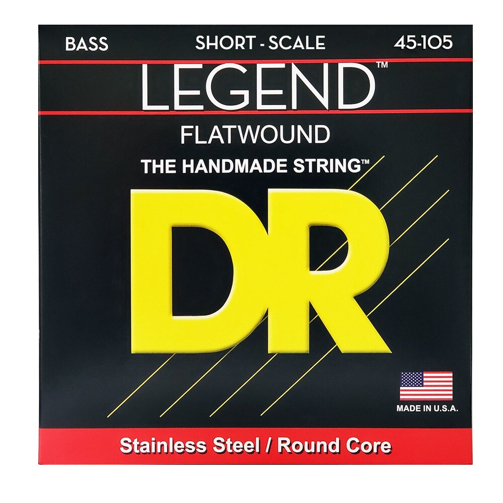 DR/SFL-45 LEGEND Flatwound Stainless Medium 45-105 Short Scale