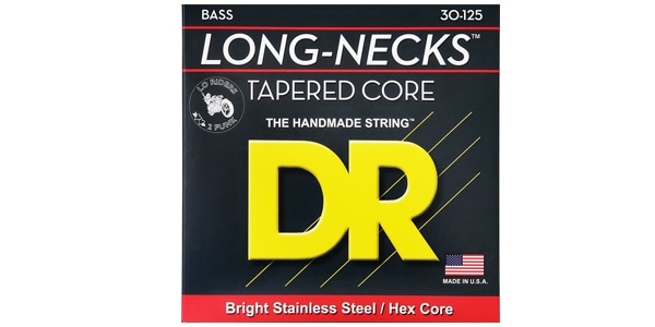 DR/TMH6-30 LONG NECKS Tapered Stainless 6-String Medium 30-125