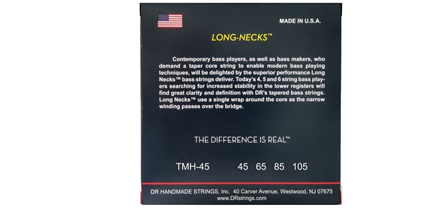 DR / TMH-45　LONG NECKS Tapered Stainless Steel Medium 45-105画像3