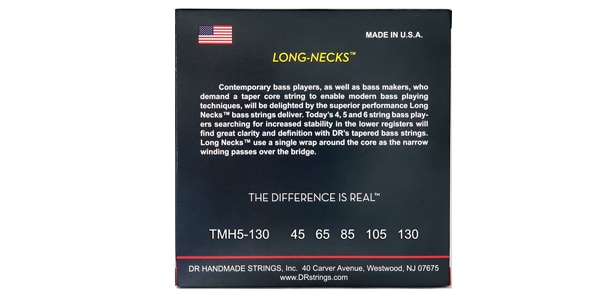DR / TMH5-130 LONG NECKS Tapered Stainless Medium Heavy 45-130画像2