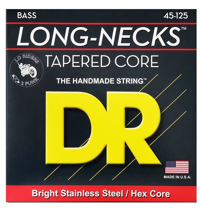 DR/TMH5-45 LONG NECKS Tapered Stainless  5-String Medium 45-125