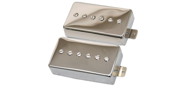 Dreamsongs Pickups/Hum-Cancelling P90 Humbucker Sized Set Nickel Cover 4C