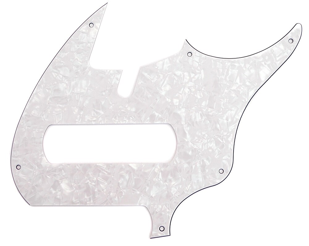 DINGWALL/COMBUSTION 5st PICKGUARD WHITE PEARLOID