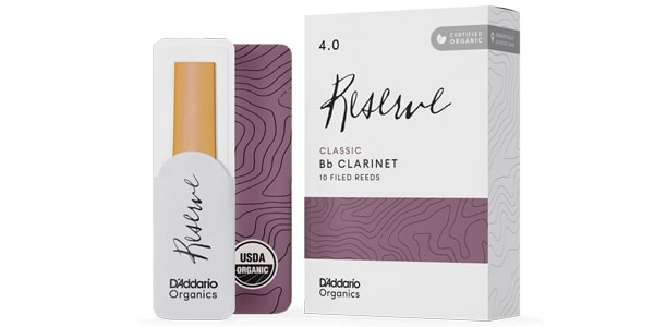 D&#39;Addario Woodwinds ( ダダリオウッドウインズ )  / Bbクラリネットリード オーガニック レゼルヴ クラシック 4.0