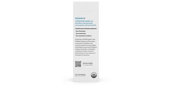 D&#39;Addario Woodwinds / Organic Reserve Bass Clarinet reeds 3.0+画像2